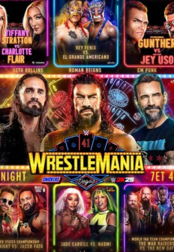 عرض رسلمينيا WWE WrestleMania 41 Night 1 2025 مترجم
